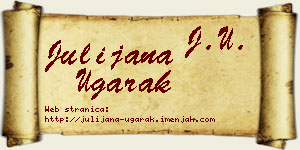 Julijana Ugarak vizit kartica